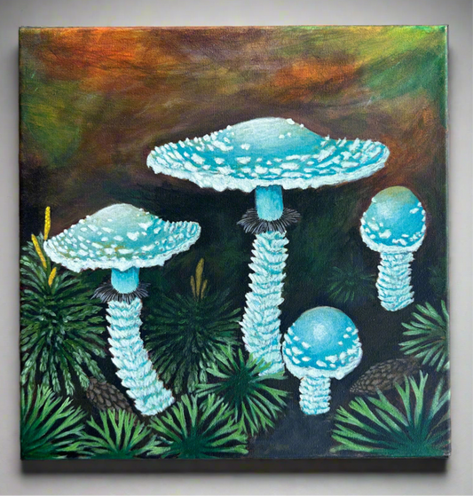 Stropharia aeruginosa - Original Artwork
